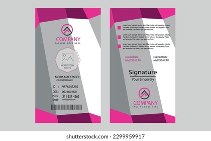 professional id card design template, professional id card design psd, professional id card design format