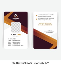 Professional ID Card Design Template