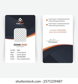 Professional ID Card Design Template