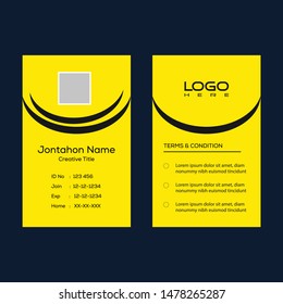 Professional id card template design