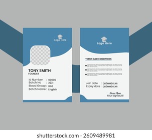 Professional Identity Card Design Template