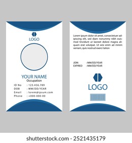 Vector de diseño de tarjeta de identidad de Profesional 