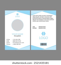 Vector de diseño de tarjeta de identidad de Profesional 