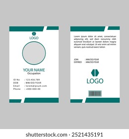 Vector de diseño de tarjeta de identidad de Profesional 