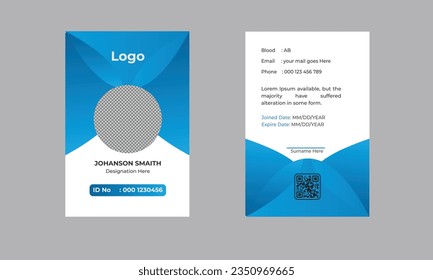 Professional Identity Card Template Vector 