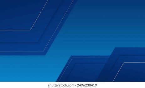 Professional identity, Creative and modern blue business card template