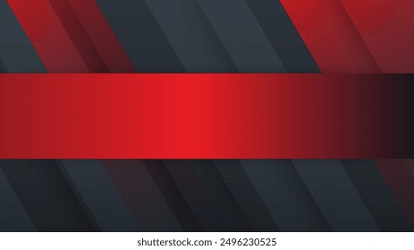 Professional identity, Creative and modern red business card template