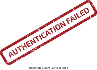 Professional illustration of AUTHENTICATION FAILED