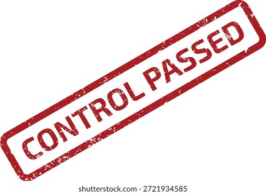 Ilustração profissional de CONTROLE PASSED