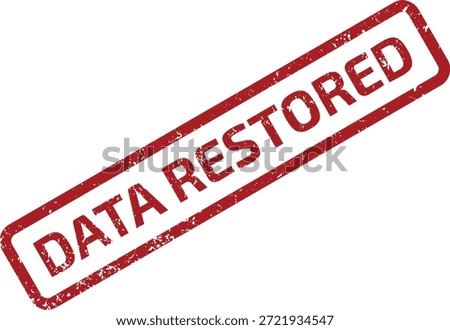 Professional illustration of DATA RESTORED