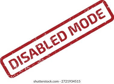 Professional illustration of DISABLED MODE