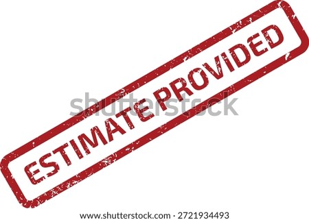 Professional illustration of ESTIMATE PROVIDED