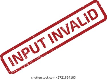 Professional illustration of INPUT INVALID