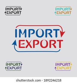 Professional Import Export Logo It Is A Vector File