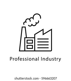 Icono de línea del vector profesional