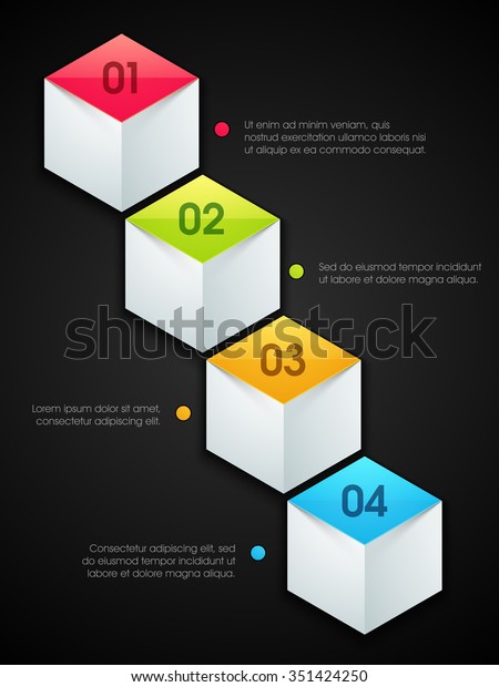 Professional Infographic Flyer Template Numbers On Stock Vector ...