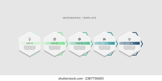 Professional infographic template business design