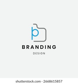 Plantilla inicial del logotipo B del Profesional