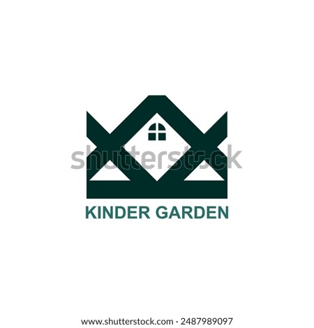 Professional Initial KINDER GARDEN Logo for Business Identity