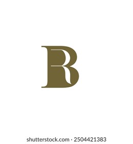 Professional Innovative Initial BR logo and RB logo. Letter BR RB Minimal elegant Monogram.