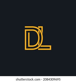 Professional Innovative Initial DL logo. Minimal elegant Monogram. Premium Business Artistic Alphabet symbol and sign