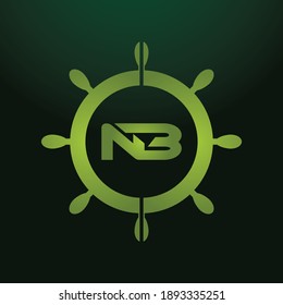 Logotipo profesional innovador inicial de NB y logotipo BN. Letra BN NB Monograma minimal elegante. 
Símbolo y signo de alfabeto artístico premium para empresas