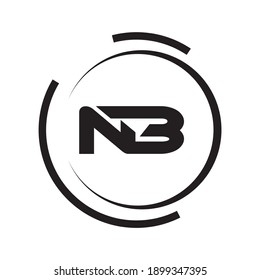 Professional Innovative Initial NB logo and BN logo. Letter BN NB Minimal elegant Monogram. 
Premium Business Artistic Alphabet symbol and sign
