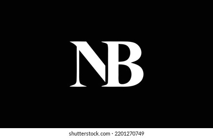 Professional Innovative Initial NB logo and BN logo. Letter BN NB Minimal elegant Monogram