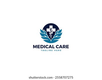 Professional Innovative Unique Modern Medical Care Branding Logos Vector, Adaptive Designs for Medical Healthcare Wellness Services