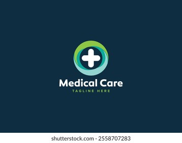 Professional Innovative Unique Modern Medical Care Branding Logos Vector, Adaptive Designs for Medical Healthcare Wellness Services