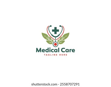 Professional Innovative Unique Modern Medical Care Branding Logos Vector, Adaptive Designs for Medical Healthcare Wellness Services