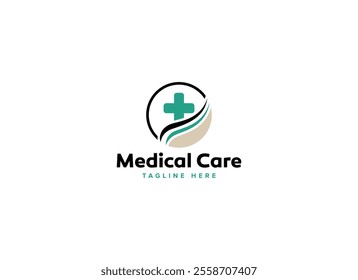 Professional Innovative Unique Modern Medical Care Branding Logos Vector, Adaptive Designs for Medical Healthcare Wellness Services