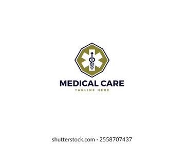 Professional Innovative Unique Modern Medical Care Branding Logos Vector, Adaptive Designs for Medical Healthcare Wellness Services