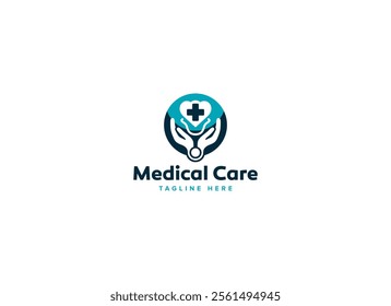 Professional Innovative Unique Modern Medical Care Branding Logos Vector, Adaptive Designs for Medical Healthcare Wellness Services