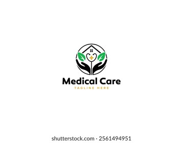 Professional Innovative Unique Modern Medical Care Branding Logos Vector, Adaptive Designs for Medical Healthcare Wellness Services