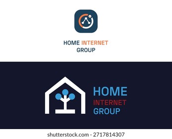 Professional Internet Provider Logo | Home Networking Brand Identity