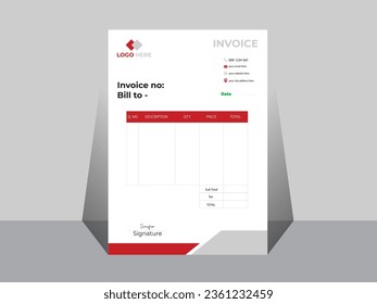 professional invoice design by adobe illustretor.this is complatly creative design.i hope you will like it.