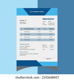 Professional Invoice design for Purpose Uses