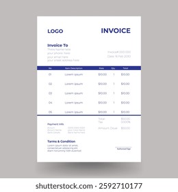 professional Invoice design,business invoice ,invoice template