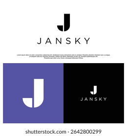 Professional J lettermark logo with a sleek, clean, and bold design, perfect for digital products or corporate use