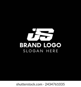 Professional J S logo design vector icon symbol luxury