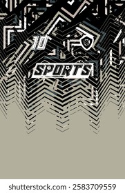 Professional Jersey Design High Resolution Vector Graphics Soccer Basketball Football Esports Abstract Geometric Minimalist Style