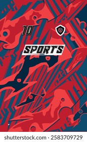 Professional Jersey Design High Resolution Vector Graphics Soccer Basketball Football Esports Abstract Geometric Minimalist Style