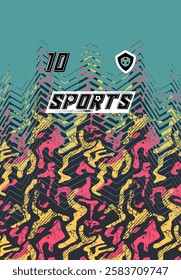 Professional Jersey Design High Resolution Vector Graphics Soccer Basketball Football Esports Abstract Geometric Minimalist Style