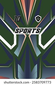 Professional Jersey Design High Resolution Vector Graphics Soccer Basketball Football Esports Abstract Geometric Minimalist Style