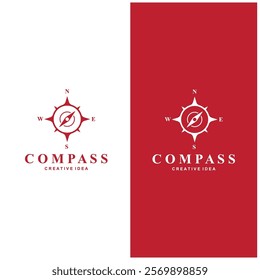 professional kompass logo and symbol with minimalist design