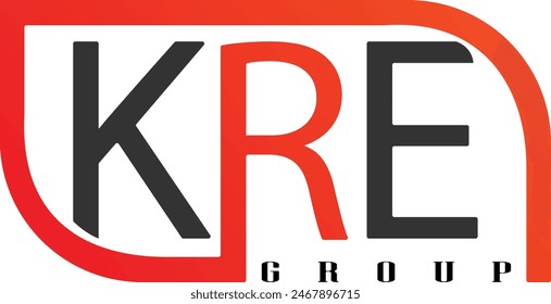 Professional KRE Group company logo vector images. KRE letters logo template design. Simple logo design vector icon