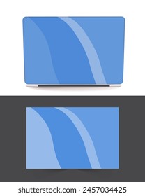 Professional Laptop sticker skins with empty space, vector illustration eps.