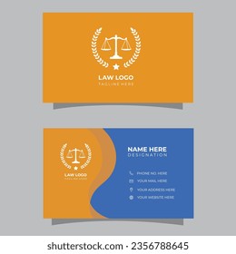 Professional Lawyer Business Card Template.