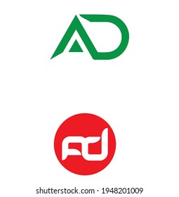 Professional letter AD company logo design with quine logo design 